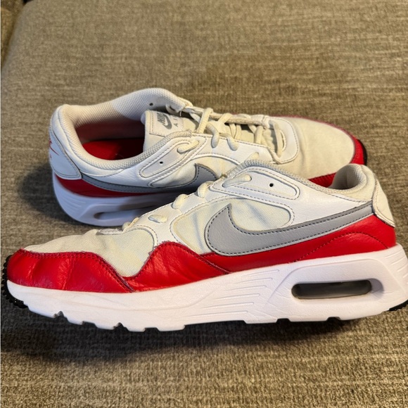 Nike Air Max SC Red and White Sneakers size 9.5 - Picture 4 of 7